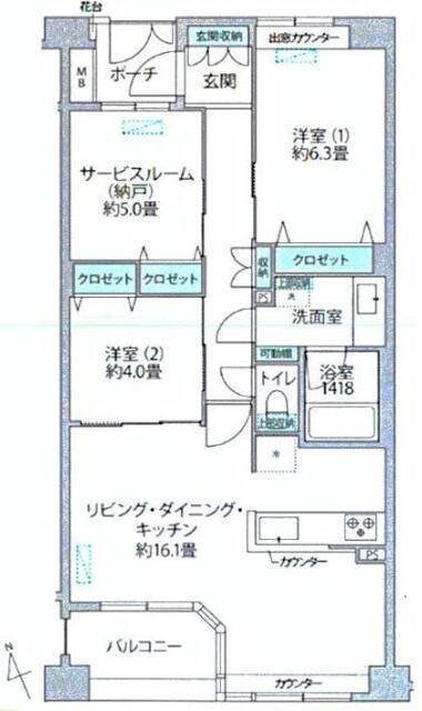 アルス鎌倉御成町 間取り図画像