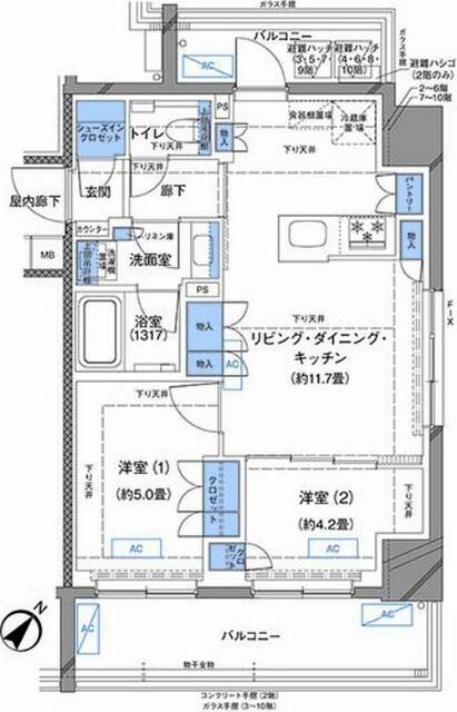 ラティエラ横濱大通り公園 間取り図画像