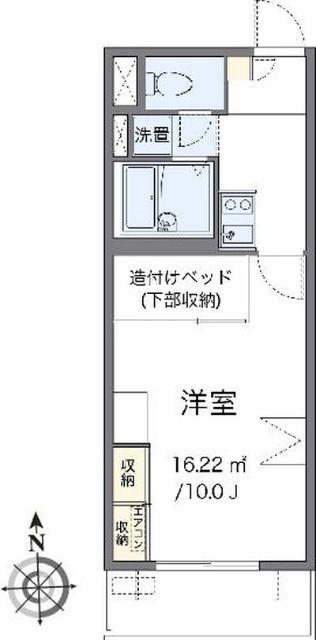 レオパレスパルコートＦ 間取り図画像