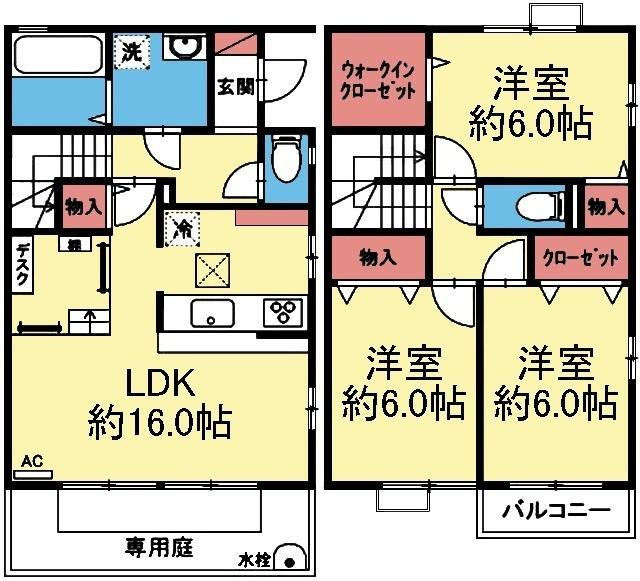 プロイド中央H棟 間取り図画像