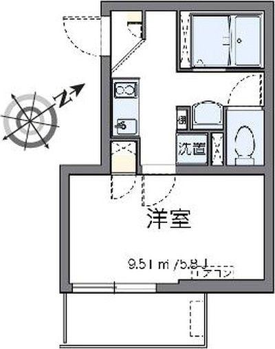 クレイノＫＯＭＯＨＡＮＡ 間取り図画像