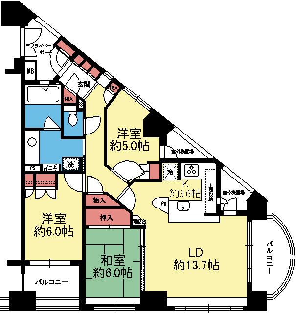 パークホームズ東神奈川ステーションアリーナ 間取り図画像