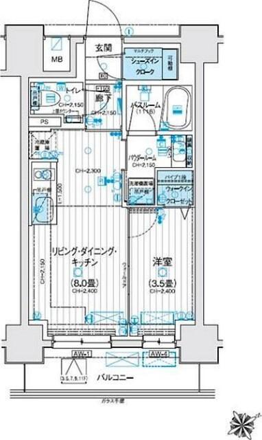 デュオステージ海老名Ⅱ 間取り図画像