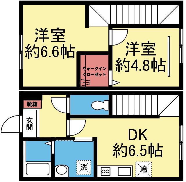 QUIET CRAB HOUSE mix 保土ヶ谷A号棟 間取り図画像