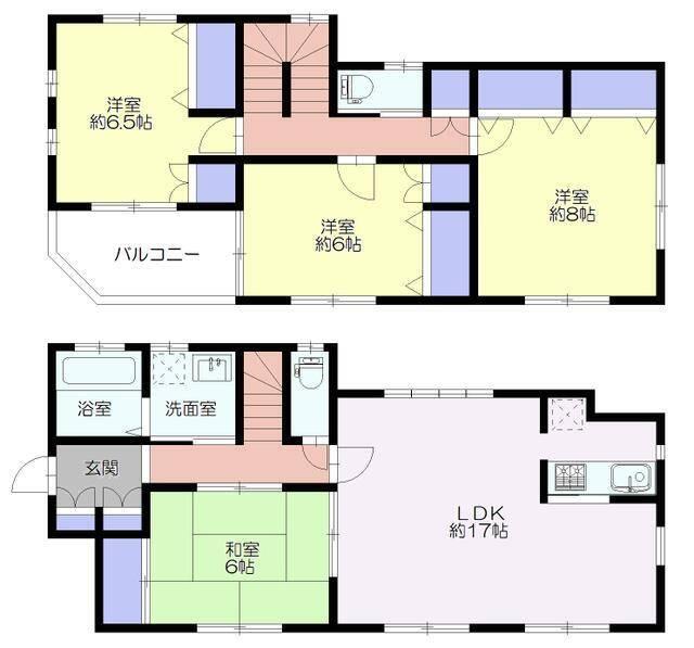峰岡町２丁目戸建Ⅱ 間取り図画像