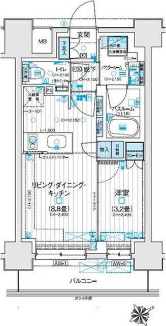 デュオステージ海老名Ⅱ 間取り図画像