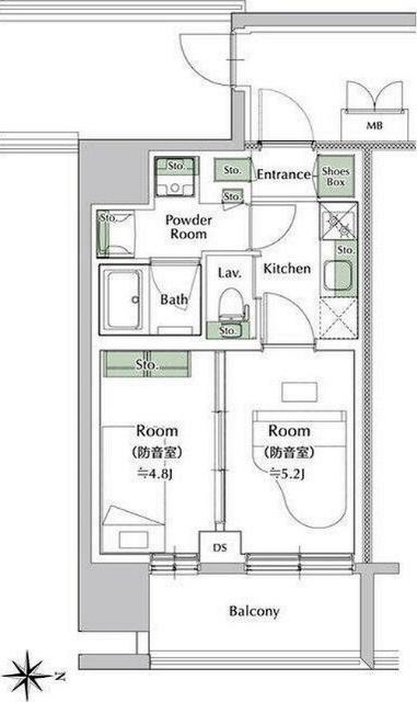 プレイ新丸子 間取り図画像