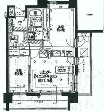 ライオンズマンション横濱元町キャナリシア 間取り図画像