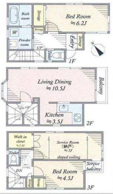 清水ヶ丘戸建て 間取り図画像