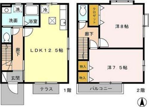 ルミエールＤ棟 間取り図画像