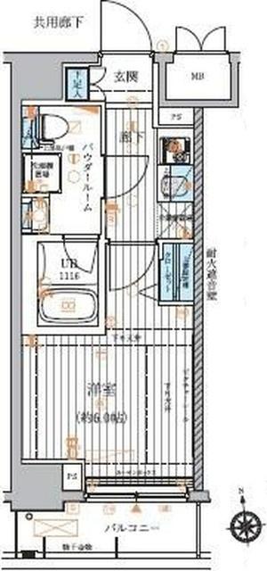 メインステージ元住吉 間取り図画像