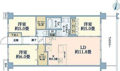 ヴェレーナグラン菊名の杜 間取り図画像
