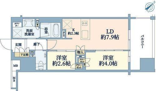 ジオ横浜大通り公園 間取り図画像