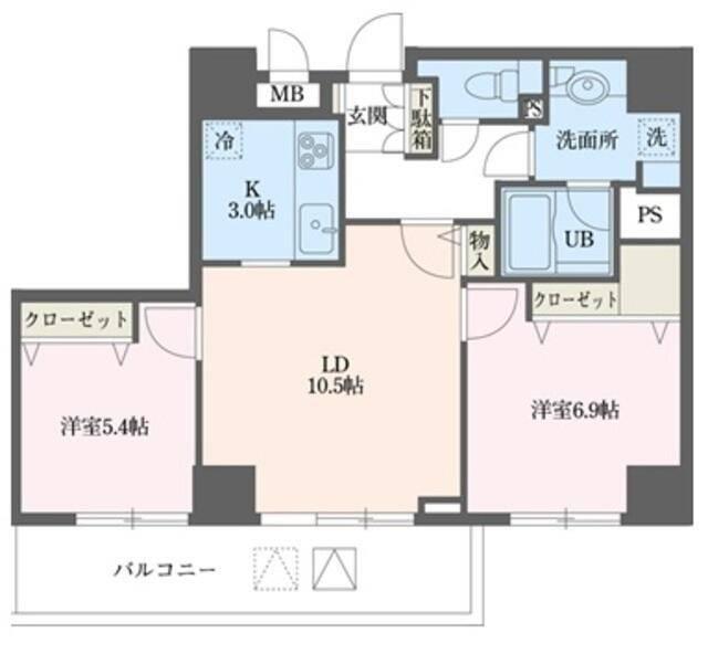 ドゥーエ横浜駅前 間取り図画像