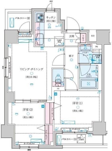 ジェノヴィア新子安 間取り図画像