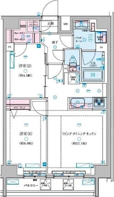 ジェノヴィア新子安 間取り図画像