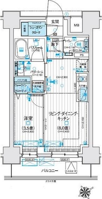 デュオステージ海老名Ⅱ 間取り図画像