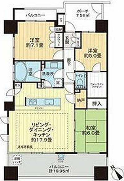 アデニウム小田急相模原 間取り図画像