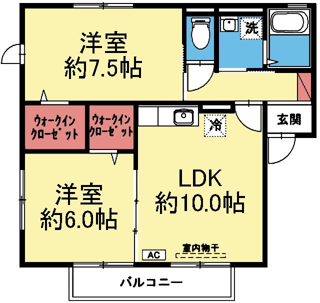 エーリNAKANO 間取り図画像