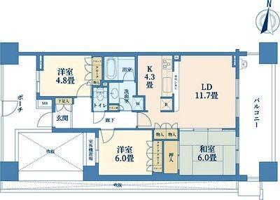 ラゾーナ川崎レジデンスライトウィング 間取り図画像