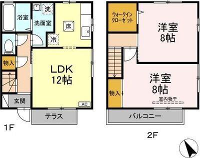 フローラＭ 間取り図画像