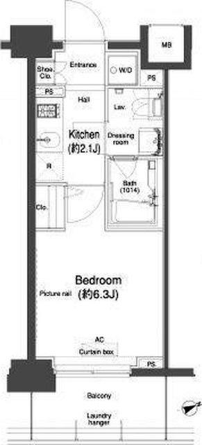 プラウドフラット鶴見Ⅱ 間取り図画像