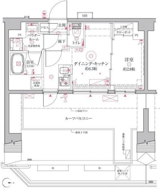 クレイシアＩＤＺ二子新地 間取り図画像