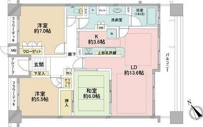 アパガーデンパレス多摩境 間取り図画像