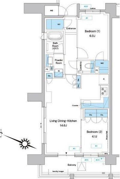 プレディアコート鷺沼 間取り図画像