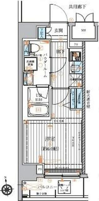 メインステージ元住吉 間取り図画像