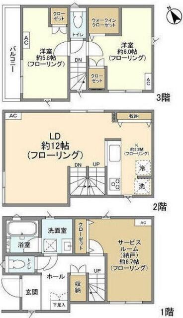 Ｋｏｌｅｔ上大岡＃０６ 間取り図画像