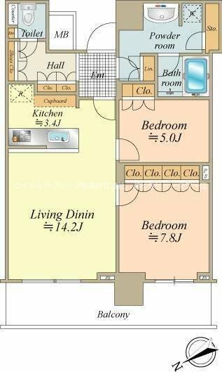 ザ・タワー横浜北仲 間取り図画像