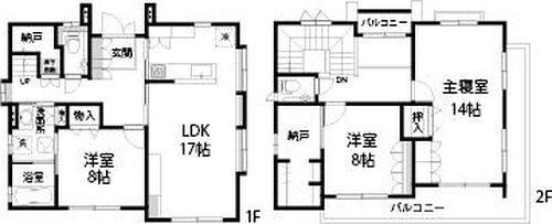 末長１丁目貸家Ⅱ 間取り図画像