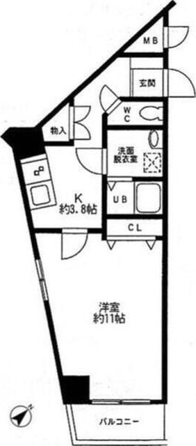 クレール矢沢 間取り図画像