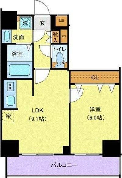 メイクスＷアート横浜関内 間取り図画像