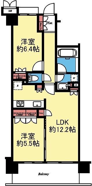 ヴェルディーク横浜新子安 間取り図画像