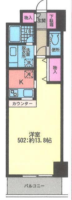 カスタネア 間取り図画像