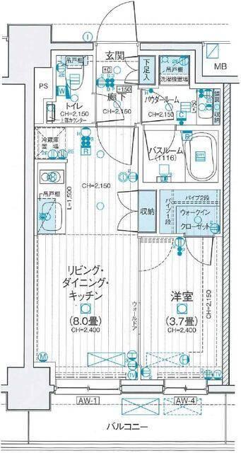 デュオステージ海老名Ⅱ 間取り図画像