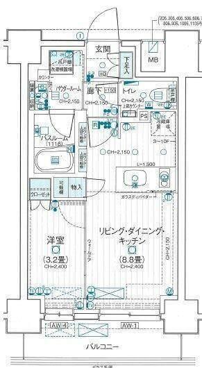 デュオステージ海老名Ⅱ 間取り図画像