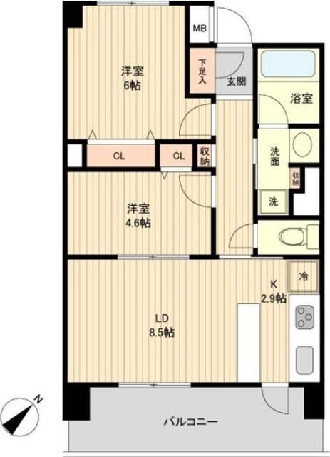 グラディート町田 間取り図画像