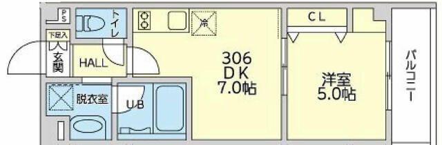 レジデンスセゾン子安 間取り図画像