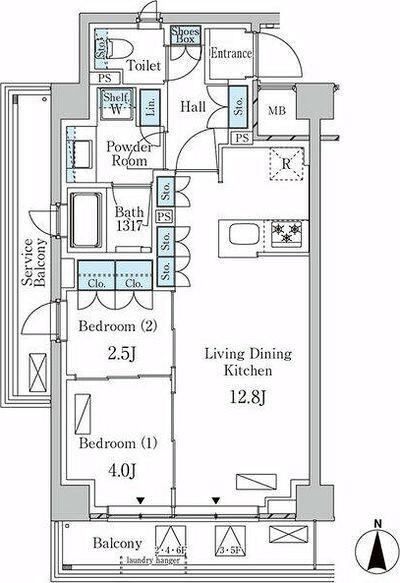 ラティエラ武蔵小杉 間取り図画像