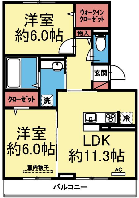 RegulusC棟 間取り図画像