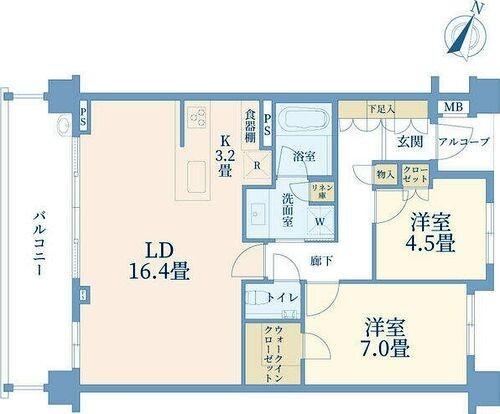 ドレッセたまプラーザ 間取り図画像