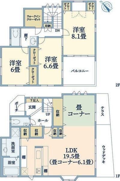 西戸部町１丁目Ｋ邸 間取り図画像