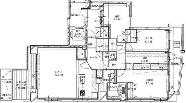 パークヒルズ町田 間取り図画像