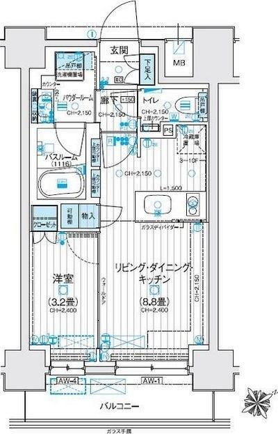 デュオステージ海老名Ⅱ 間取り図画像