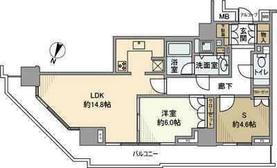 ザ・ヨコハマタワーズタワーイースト 間取り図画像