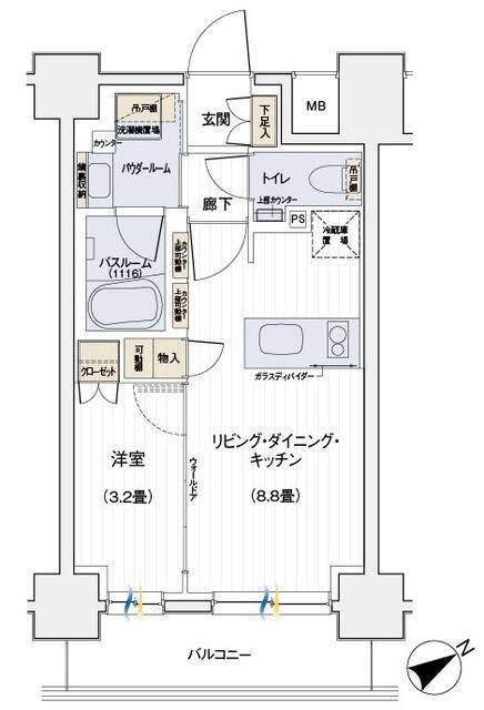 デュオステージ海老名Ⅱ 間取り図画像