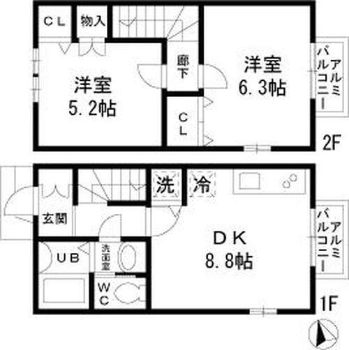 Ｌａ　ｍａｉｓｏｎ　ｄｅ　ｃｅｒｉｓｅ 間取り図画像